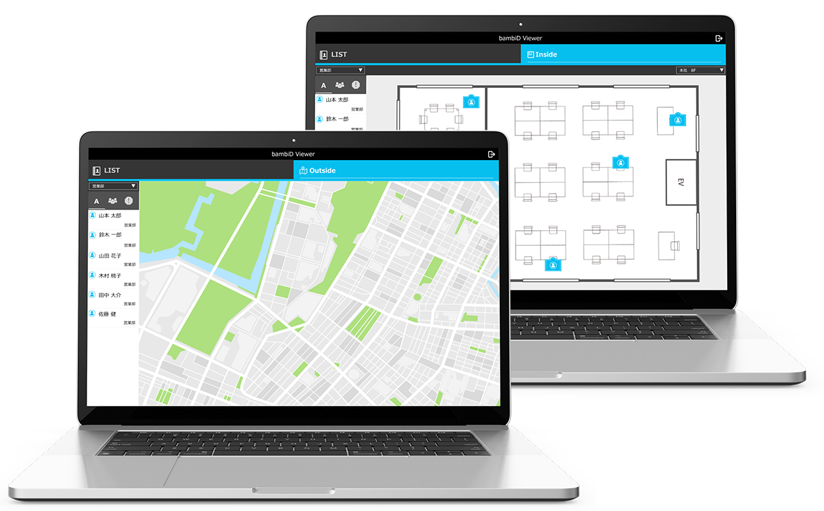 bambiD Viewer IoT 位置情報 可視化アプリ