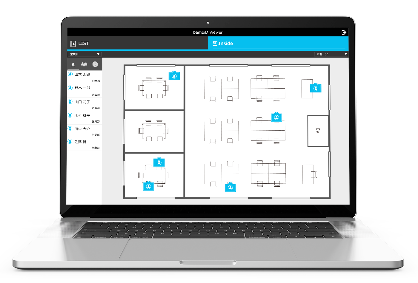 IoT 位置情報管理 アプリ bambiD Viewer